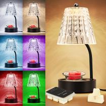 Lâmpada de Aquecimento de Velas Hituiter Crystal com LED e Troca de Cor