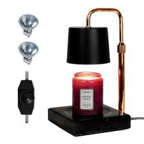 Lâmpada de aquecimento de velas LALISU Electric com base de mármore mais escura Lâmpada de aquecimento de velas LALISU Electric com base de mármore mais escura