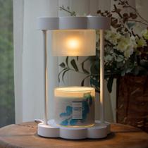 Lâmpada de aquecimento de velas MAKYTWOW com dimmer e timer, branca