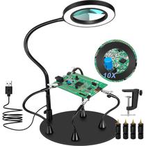 Lâmpada de aumento MagnieOpti Magnetic Helping Hands Solding Lâmpada de aumento MagnieOpti Magnetic Helping Hands Solding