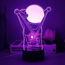 Lâmpada de cabeceira LED com luz noturna 3D Crayon Shin-Chan, estatueta Lâmpada de cabeceira LED com luz noturna 3D Crayon Shin-Chan, estatueta