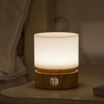 Lâmpada de Cabeceira LED Smilodon com Timer e Ajuste de Intensidade - Design Moderno em Madeira Lâmpada de Cabeceira LED Smilodon com Timer e Ajuste de Intensidade - Design Moderno em Madeira