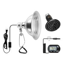 Lâmpada de calor e luz de braçadeira com refletor para réptil 150W Lâmpada de calor e luz de braçadeira com refletor para réptil 150W