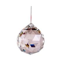 Lâmpada De Cristal Feng Shui Transparente 20/30/40MM, Apanhador De Luz Arco-Íris Para Decoração De
