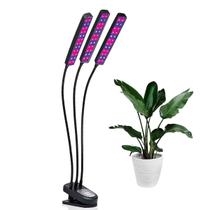 Lampada de Cultivo Luminaria LED Planta Crescimento Luz Ultravioleta UV Temporizador Horta Estufa Terrario Plantaçao