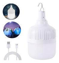 Lâmpada De Emergência 60w Led Usb Recarregavel Bivolt - kapbom