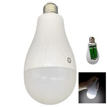 Lampada de Emergencia LED Recarregavel Inteligente E27 Potente Queda de Energia Pesta Trilha Camping Portatil