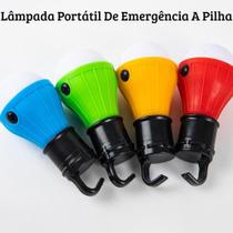 Lâmpada de Emergência Portátil LED 800 Lúmens a Pilha com 3 Modos de Luz para Camping, Viagem, Casa, Queda de Energia Pronto para Qualquer Apagão