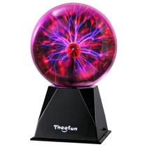 Lâmpada de esfera de plasma Theefun de 6" ativada por toque e som DC 12V