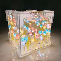 Lâmpada de espelho de luz noturna Tulip Garden DIY 12cm