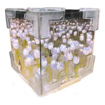 Lâmpada de espelho de luz noturna Tulip Garden DIY 12cm