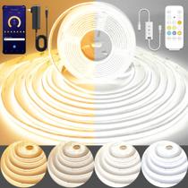 Lâmpada de faixa de LED Pandery COB CCT regulável de 15 m com Bluetooth Lâmpada de faixa de LED Pandery COB CCT regulável de 15 m com Bluetooth