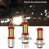 Lâmpada de Farol de Motocicleta H4 LED Super Brilhante - 106 LEDs 6000K - Luz de Neblina e Farol Alto