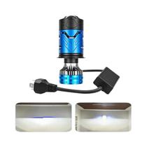 Lâmpada De Farol LED H4 6500K Com Lente Projetora, Luz Alta E Baixa, Lâmpada De Neblina Para Carros