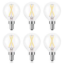 Lâmpada de filamento LED AIELIT G15 regulável de 2 W (equivalente a 25 W), pacote com 6