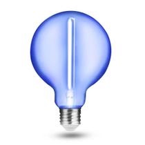 Lâmpada de Filamento LED G95 Base E27 1W Bivolt Azul Retrô Elgin