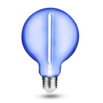 Lâmpada de Filamento Led G95 - Base E27 Bivolt Azul