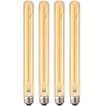 Lâmpada de filamento LED Leools T300 regulável de 6 W (equivalente a 60 W) 11,8 polegadas Lâmpada de filamento LED Leools T300 regulável de 6 W (equivalente a 60 W) 11,8 polegadas