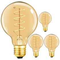Lâmpada de filamento LED Leools Vintage G25/G80 6W 400LM E26 2200K Lâmpada de filamento LED Leools Vintage G25/G80 6W 400LM E26 2200K
