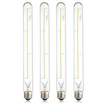 Lâmpada de filamento LED Leools Vintage T300 6W regulável 2700K E26