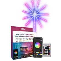 Lâmpada De Fogo De Artificio Led Luz Festa USB Controle 2m