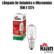 Lâmpada De Geladeira e Microondas 15W E 127v Kian Lâmpada De Geladeira e Microondas 15W E 127v Kian