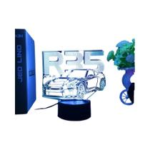 Lâmpada De Ilusão 3D De Carro Esportivo Para Quarto Infantil Com Sensor De Toque LED Luz Noturna