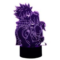 Lâmpada de ilusão LED 3D com luz noturna Tema de anime Fairy Tail