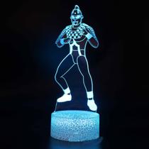 Lâmpada de ilusão LED 3D com luz noturna Ultramans Anime