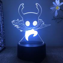 Lâmpada de ilusão LED 3D Night Light Hollows Knights Anime Lâmpada de ilusão LED 3D Night Light Hollows Knights Anime