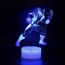 Lâmpada de ilusão LED 3D Night Light Wolverines Anime