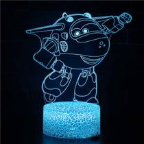 Lâmpada de ilusão LED Night Light Jett Anime 3D para crianças