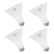 Lâmpada de inundação LED LUXRITE PAR30 Long Neck 10W 850lm, pacote com 4