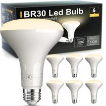 Lâmpada de inundação LED TJOY BR30 9W 3000K regulável, pacote com 6 Lâmpada de inundação LED TJOY BR30 9W 3000K regulável, pacote com 6