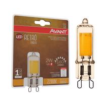 Lâmpada De Led Avant Luxpin Retrô G9 2w 127v 2200k Âmbar