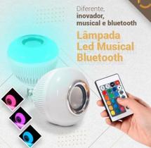 Lâmpada de led bluetooth com música