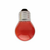 Lâmpada De Led Bolinha 2w 220v Vermelho - Sadokin Lâmpada De Led Bolinha 2w 220v Vermelho - Sadokin