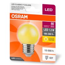 Lâmpada de led bolinha amarelo 1.2w 70lm biv e27 - cod. 7016133