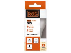 Lâmpada de LED Bulbo Black+Decker E27 - Branca 9W 6500K A60