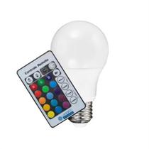 Lâmpada De Led Colorida RGB 15W,Com Controle Remoto Bivolt, Base Parafuso 16 Cores 5w E27 - LED RGB