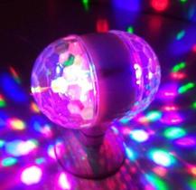 Lâmpada De Led Colorido Giratória Bola Maluca Festa Dj Lâmpada De Led Colorido Giratória Bola Maluca Festa Dj