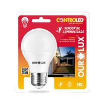 Lâmpada de led controled sensor de iluminosidade 9W 6500K - Ourolux
