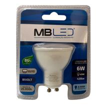 Lâmpada de Led Dicroica 6W 6000K 38 GU10 Bivolt - MB Led - MLP5012 Lâmpada de Led Dicroica 6W 6000K 38 GU10 Bivolt - MB Led - MLP5012