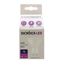 Lâmpada de Led Dicroica 7W 3000K 24º GU10 Bivolt - Save Energy - SE-130.3208