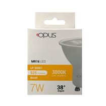 Lâmpada de Led Dicroica 7W 3000K 38 GU10 Bivolt - Opus - LP30661 Lâmpada de Led Dicroica 7W 3000K 38 GU10 Bivolt - Opus - LP30661