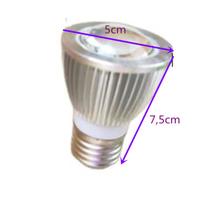 lampada de led dicroica cob 5w base e27 6000k bivolt - TLT