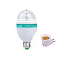 Lâmpada De Led Giratória Rotativa Colorido Soquete E27 Lâmpada De Led Giratória Rotativa Colorido Soquete E27