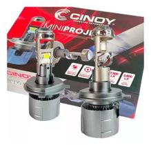 Lampada de led mini projetor h4 cinoy 5700k