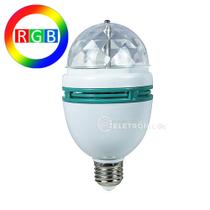 Lâmpada De LED RGB Giratória Super Potente Efeito Bola Maluca Para Festas Balada Bivolt DY81288 - PDE