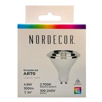 Lâmpada de Led Sof AR70 4,8W 2700K 24 IRC 95 GU10 Bivolt - Nordecor - 1137 Lâmpada de Led Sof AR70 4,8W 2700K 24 IRC 95 GU10 Bivolt - Nordecor - 1137